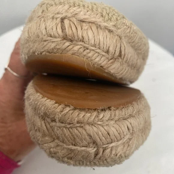 Soludos Palm Tree Smoking Slippers in Safari Embroidered Espadrilles, si… - Picture 5 of 14